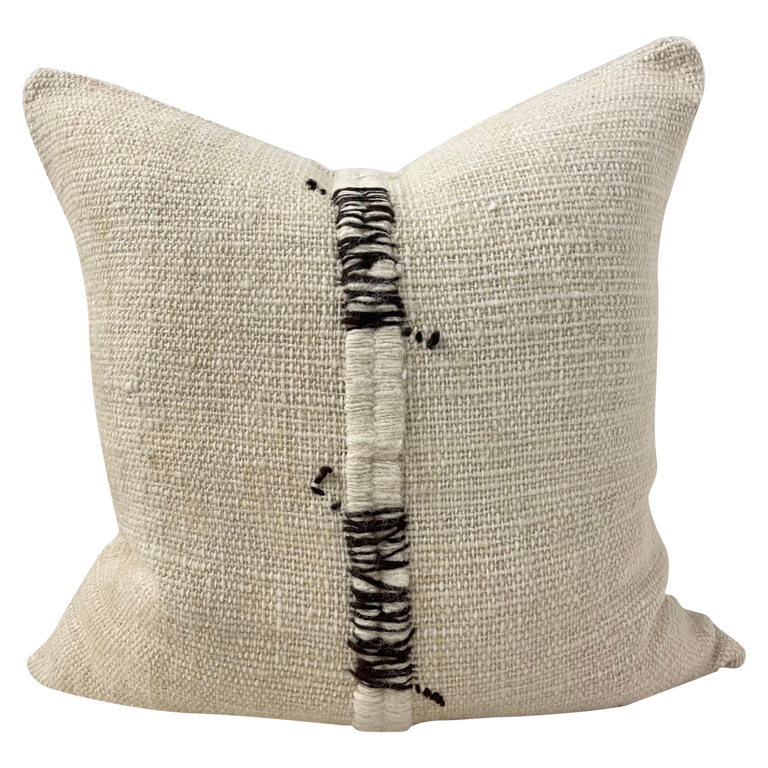 Nikko Hand Made Wool Pillow For Sale