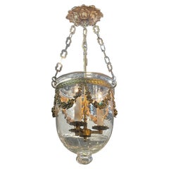 19th Century Louis XVI Style Gilt Bronze Bell Form Lanterns