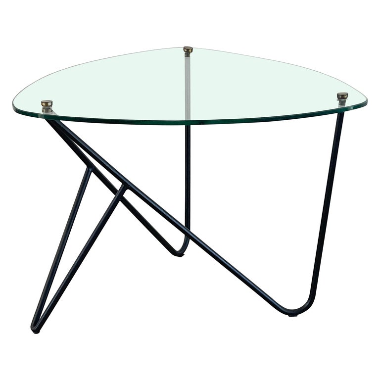 Italian Iron Side Table For Sale at 1stDibs
