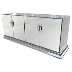 Used O. B. Solie for Ello 4 Door Mirrored Sideboard