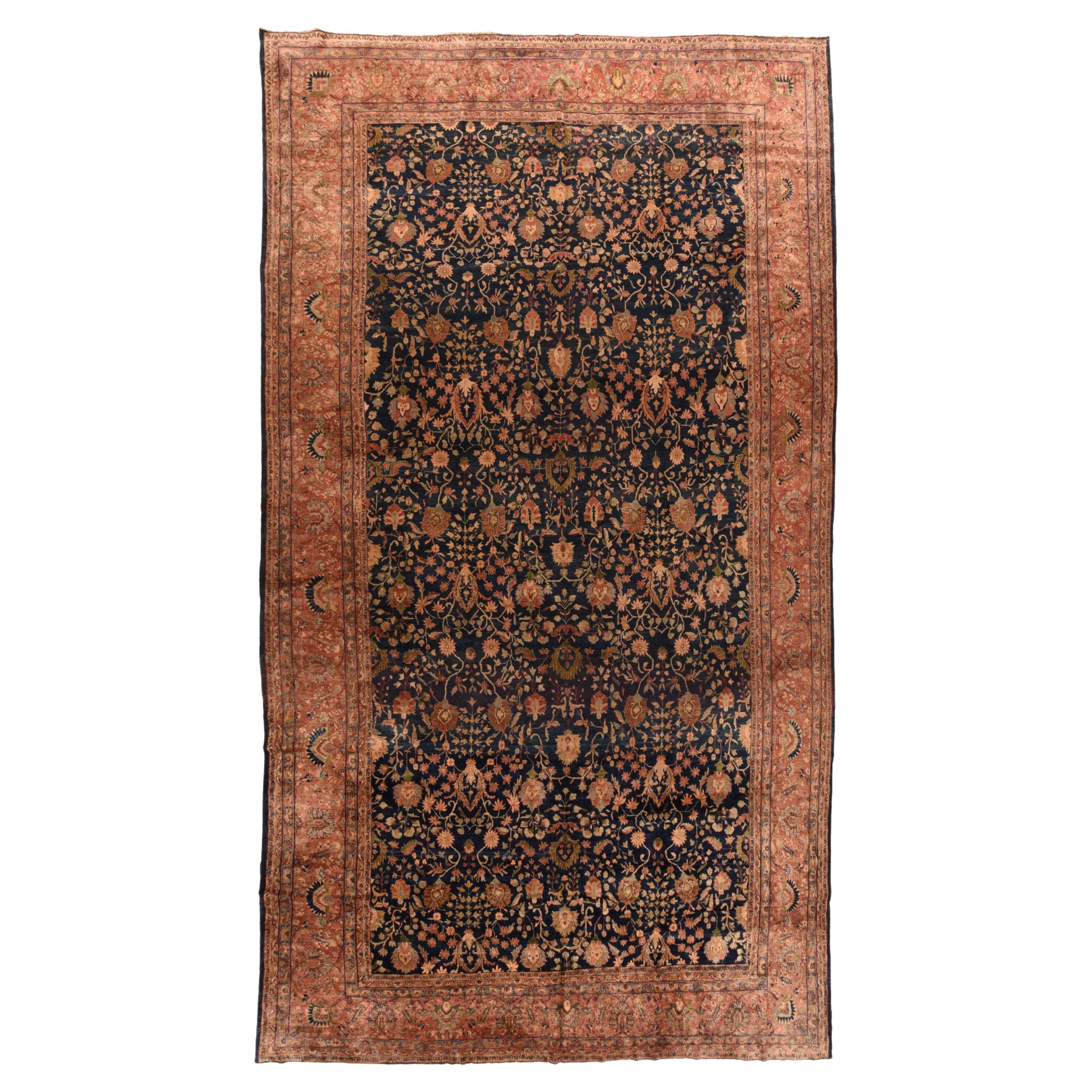 Tapis persan ancien de Sarouk en vente