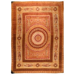 Ancien tapis d'Axminster Savonnerie