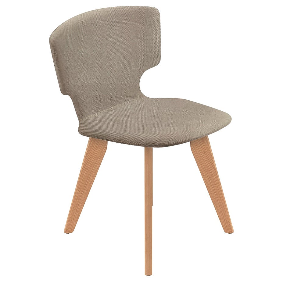 Alias 52E Enna Wood Chair in Oak with Upholstery by Alfredo Häberli
