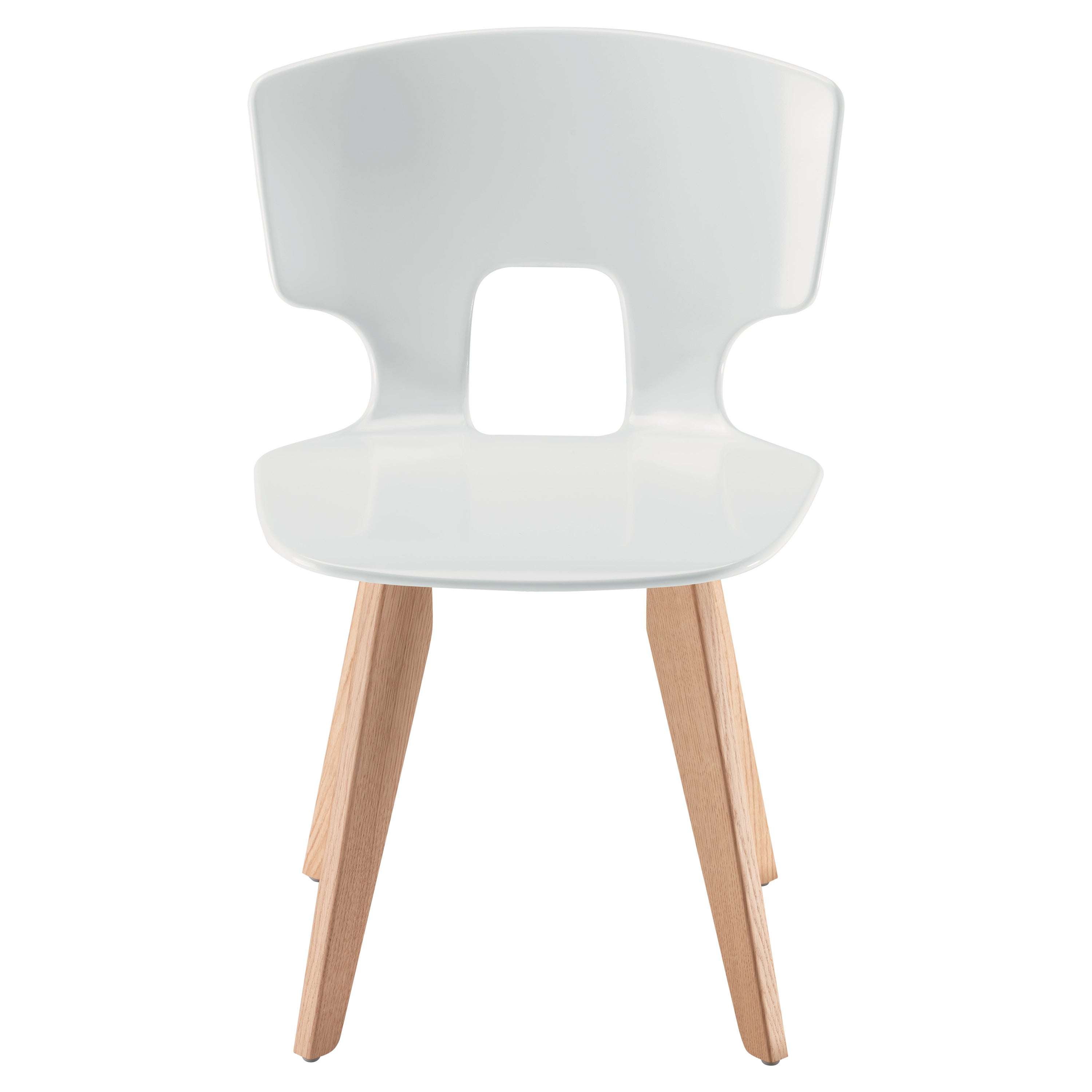 Alias 50E Erice Wood Chair in White with Oak Frame by Alfredo Häberli For Sale
