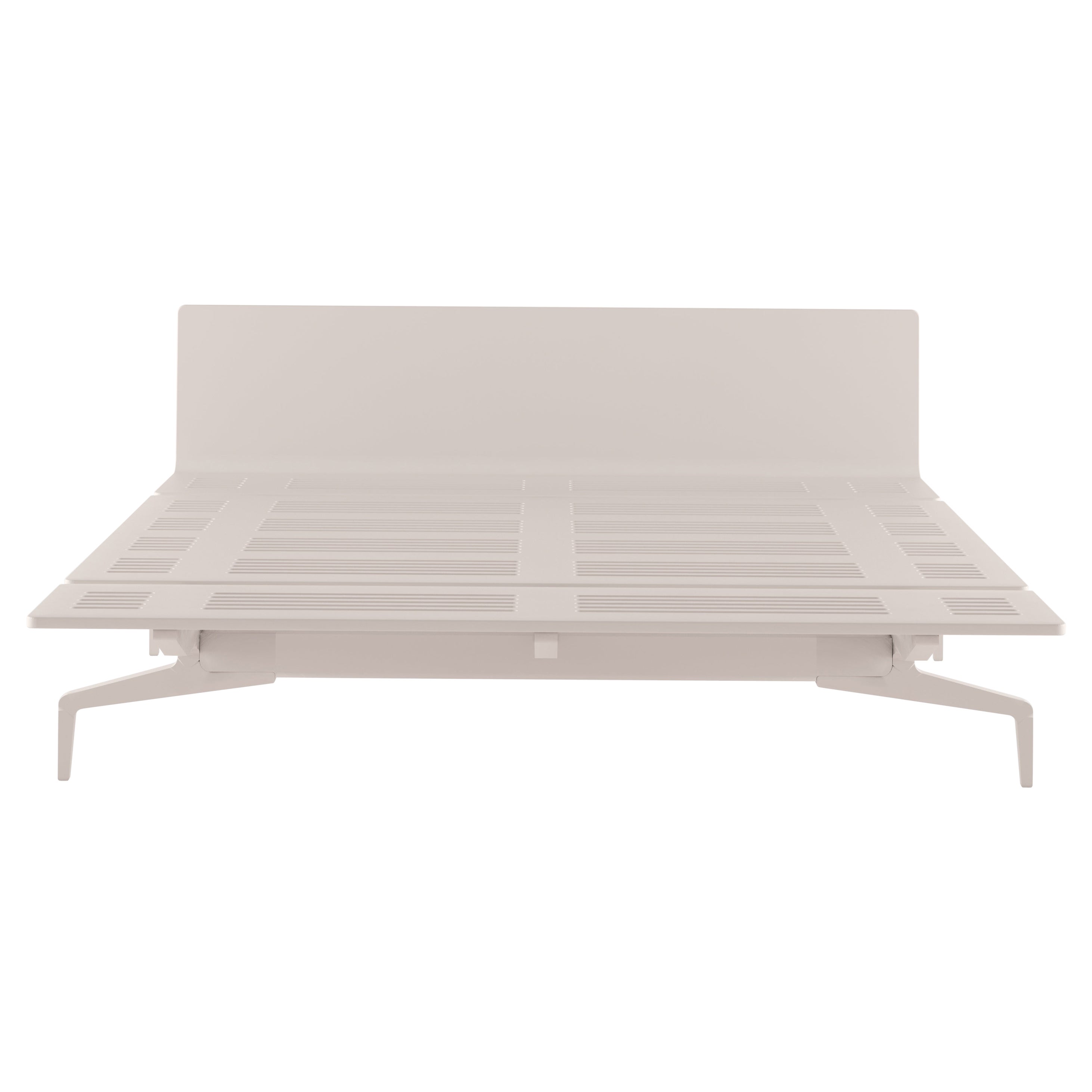 Alias Large LL3 Legnoletto Bed in White Matt Lacquer Frame by Alfredo Häberli