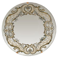Vintage Italian Verre Églomisé  Mirror