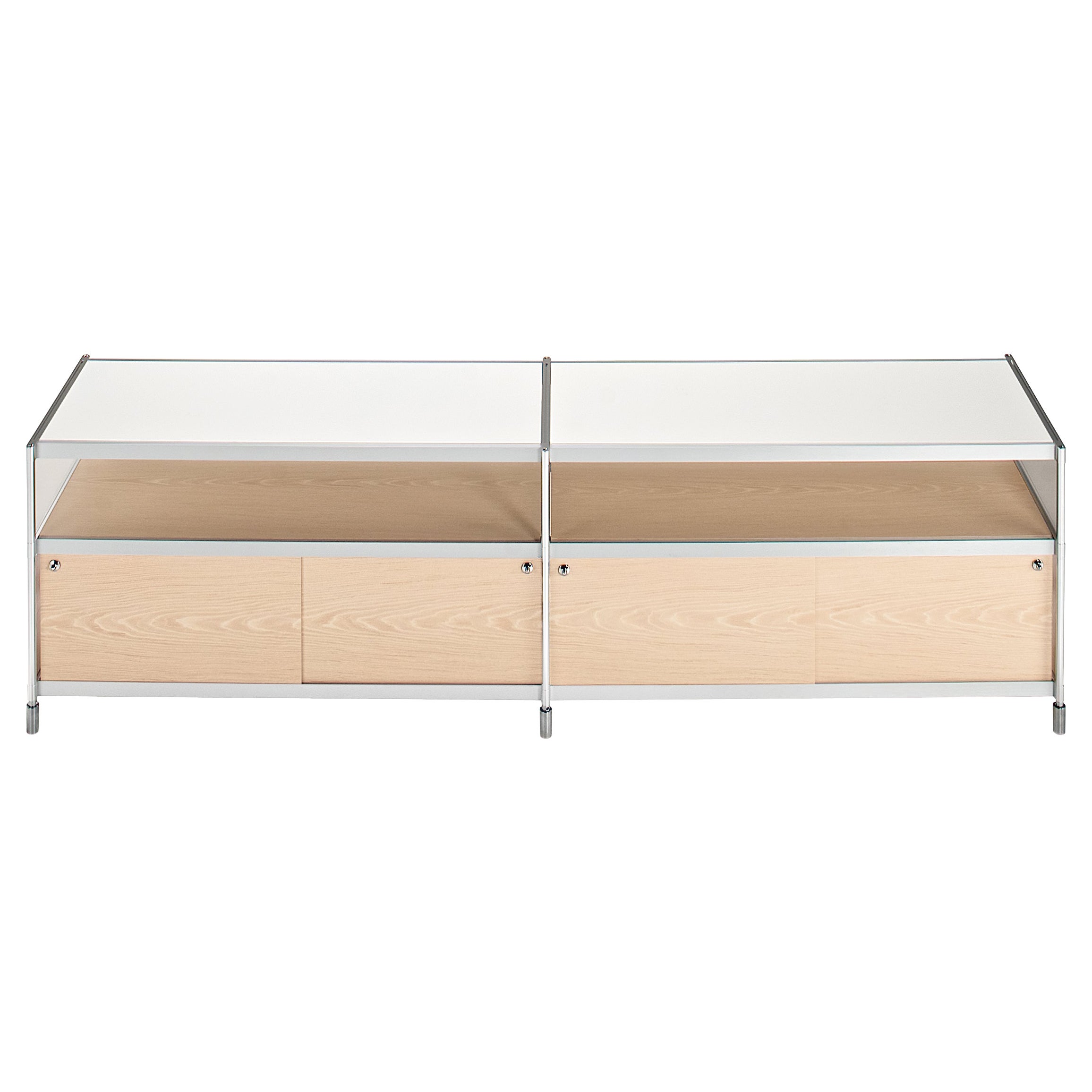 Alias SEC SID007 Sideboard in Aluminum and Natural Oak by Alfredo Häberli For Sale