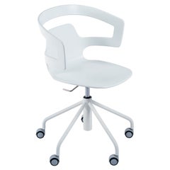 Alias 508 Segesta Studio Chair in White Lacquered Steel Frame by Alfredo Häberli