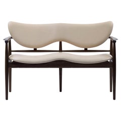 Finn Juhl 48 Sofa Bench Wood and Leather