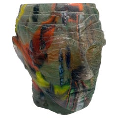 Stephen Lorson Glass Head Sculpture, George, 1995