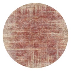 Moooi Grand tapis rond Patina Brick Collection en polyamide à poils bas de la collection Quiet