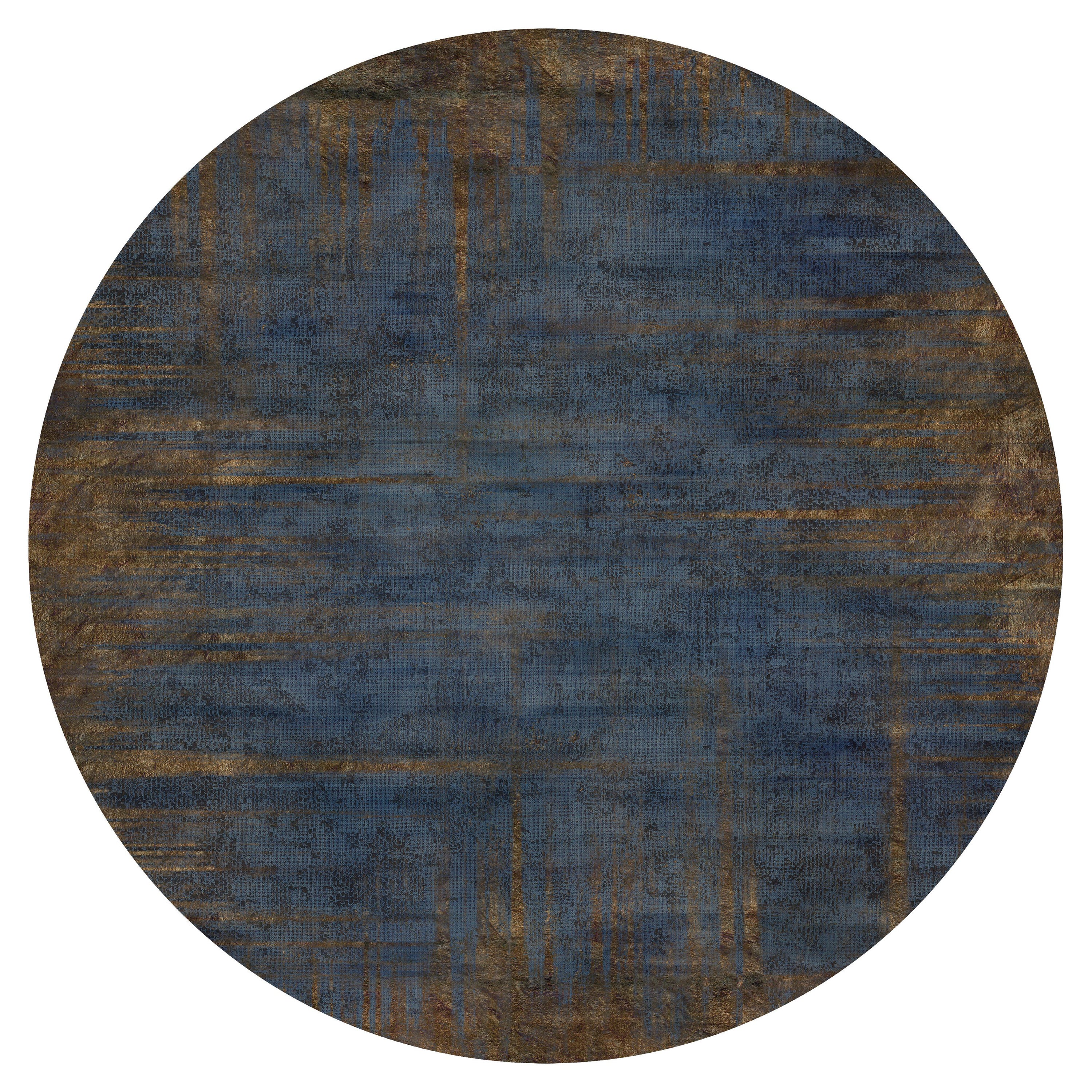 Moooi Small Quiet Collection Patina Fog Round Rug in Wool