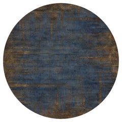 Moooi - Grand tapis rond Patina Fog de la collection Quiet en polyamide à poils bas