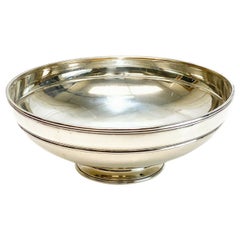 Antique Tiffany & Co. Makers Sterling Silver Footed Bowl #20617, John C Moore II