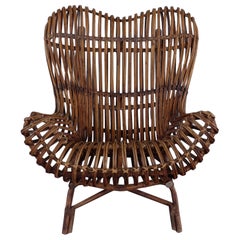 Franco Albini for Bonacina, Midcentury Rattan Chair "Gala", 1951