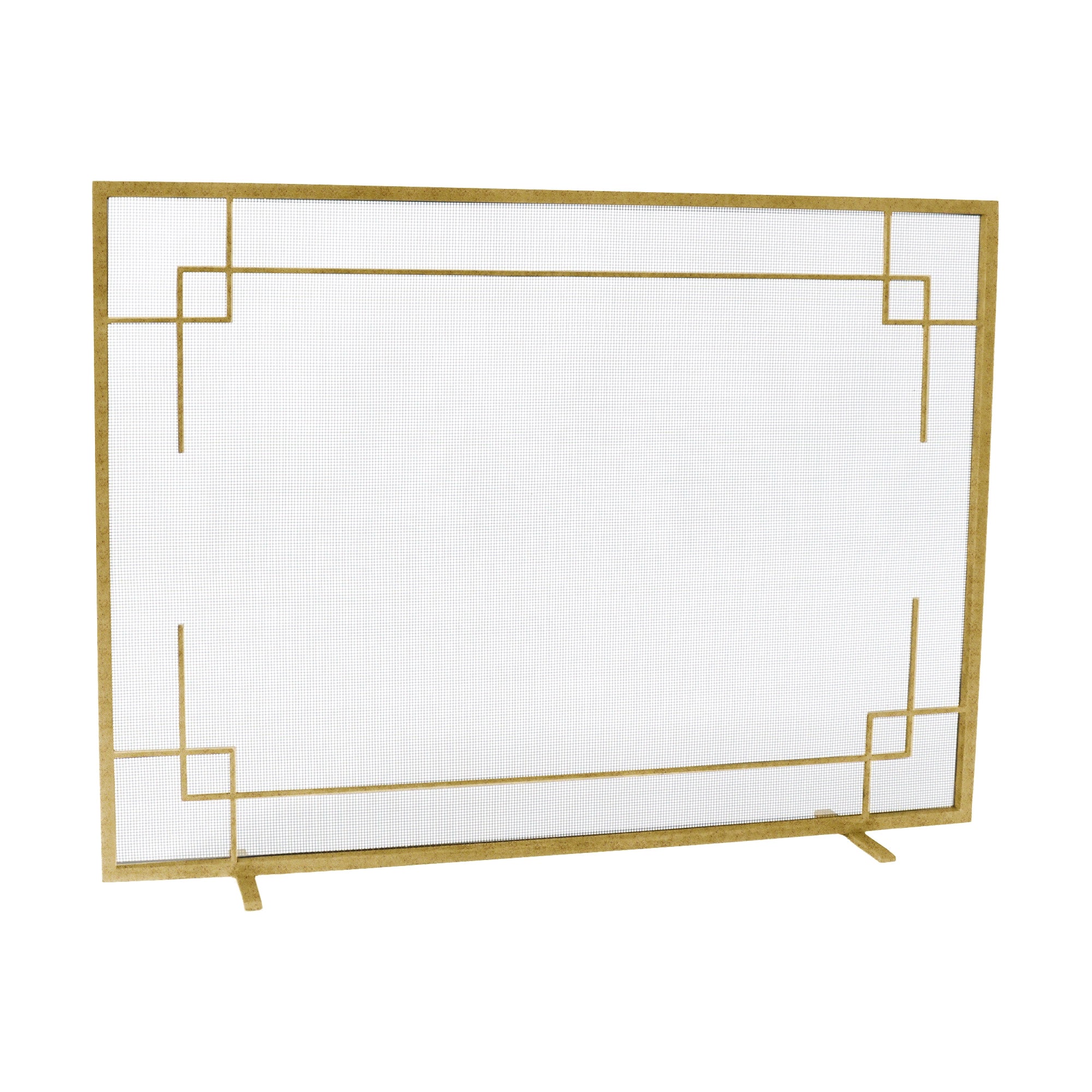 Evelynne Fireplace Screen in Brilliant Gold For Sale