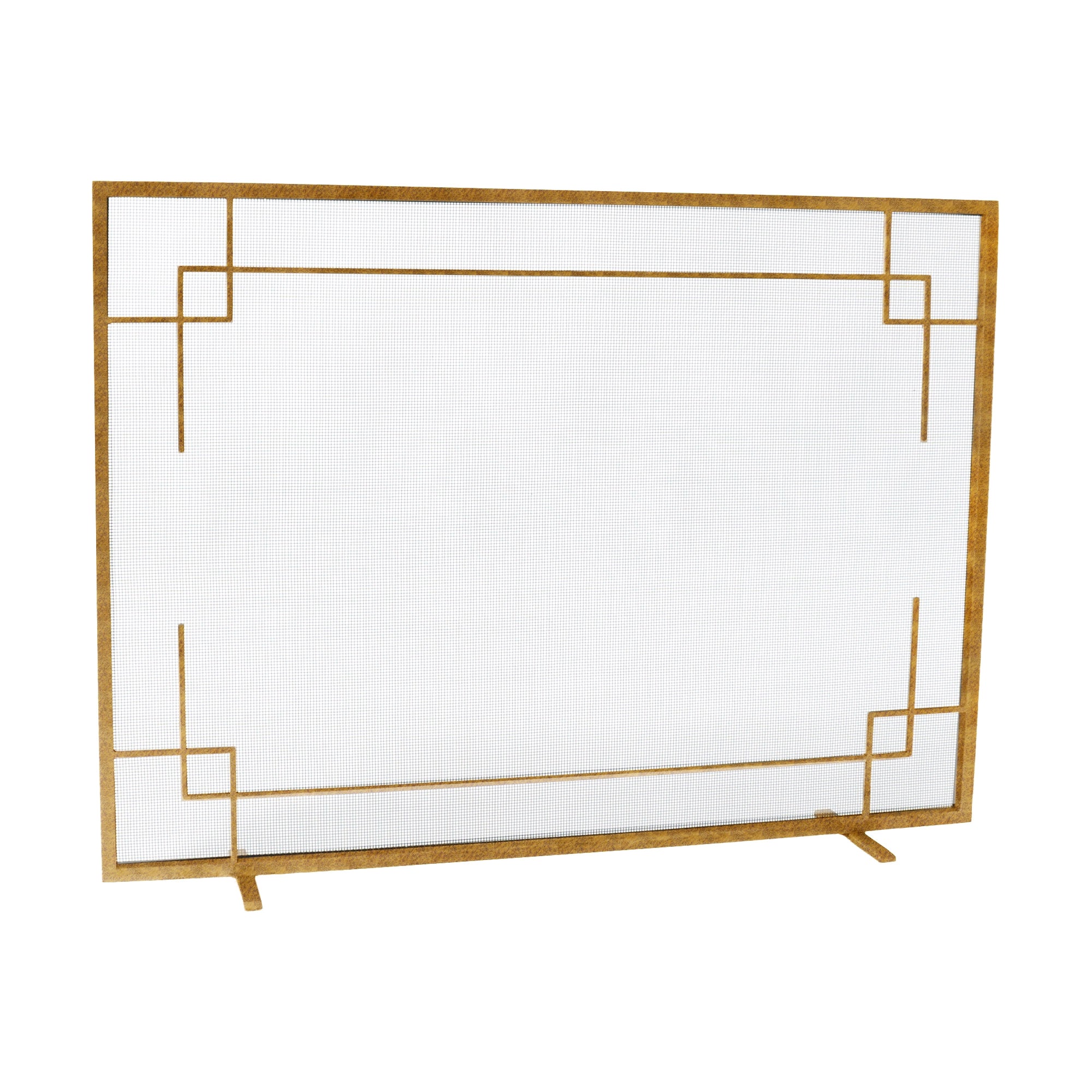 Henry Fireplace Screen in African Gold For Sale at 1stDibs