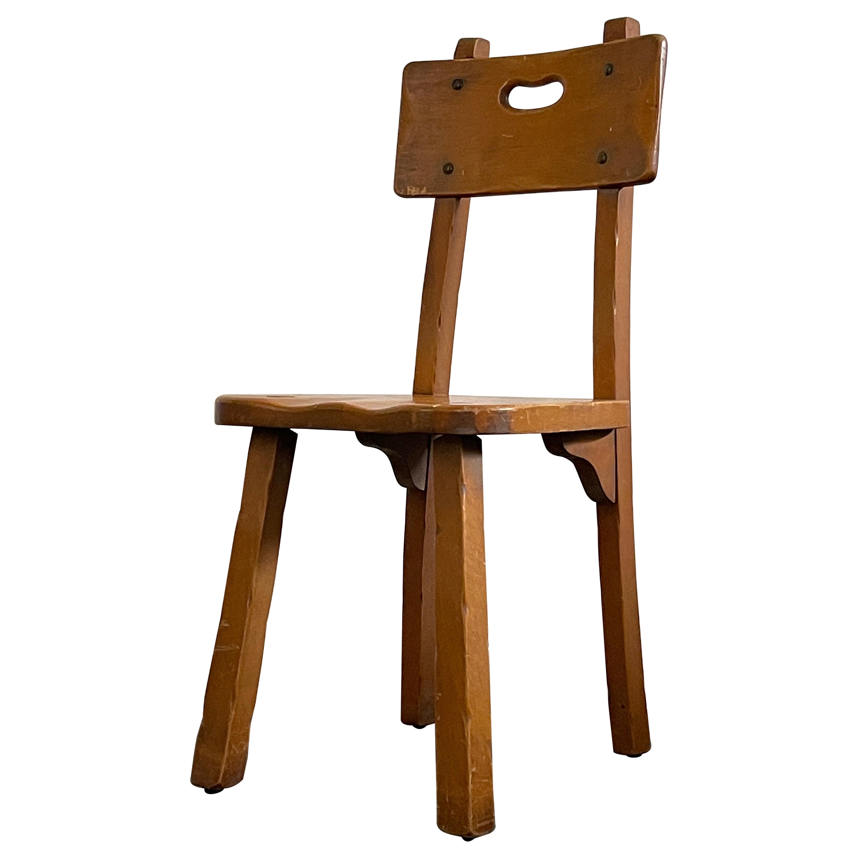 20th Century American Colonial Wood Chair