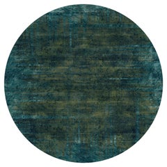 Moooi Small Quiet Collection Patina Moss Round Rug in Wool