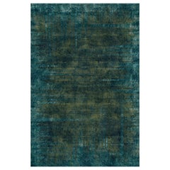 Moooi Small Quiet Collection Patina Moss Rectangle Rug in Wool