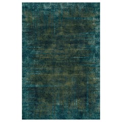 Moooi Large Quiet Collection Patina Moss Rectangle Rug in Low Pile Polyamide