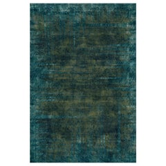 Moooi - Grand tapis rectangulaire en laine patiné Moss de la collection Quiet