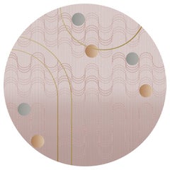 Moooi Large Swell Collection Rose Quarts Rug in Soft Yarn Polyamide