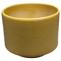 1960s Calif Pottery Modern Yellow Earth Midcentury Architectural Planter Pot
