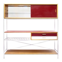 Two-Sided 1950s Room Divider Display Cabinet by Frank Guille for Kandya