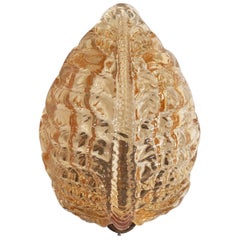 Sconce di design italiano, ottone, vetro, Italia, anni '60