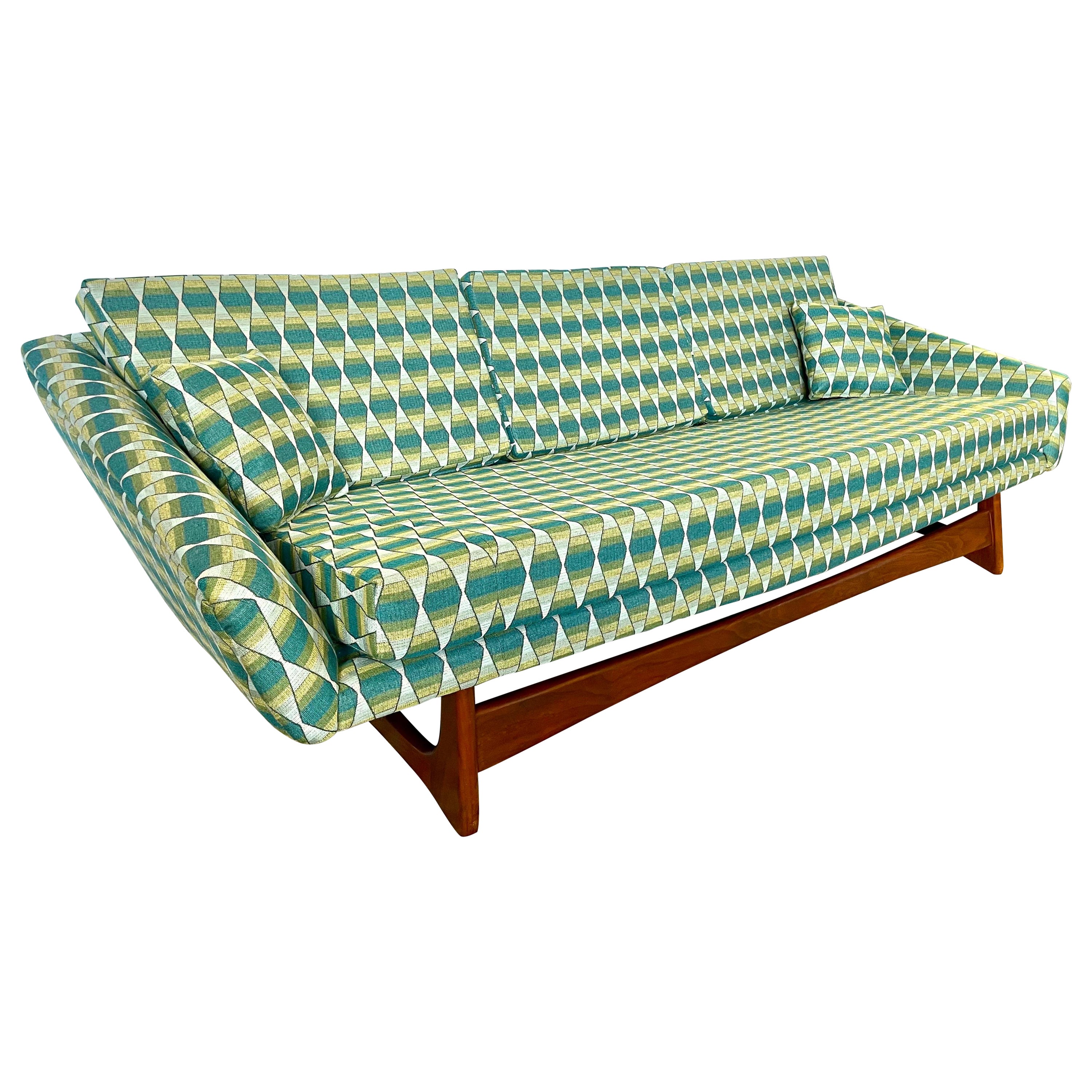 Adrian Pearsall Craft Associates Newly Upholstered Mid-Century Modern Sofa