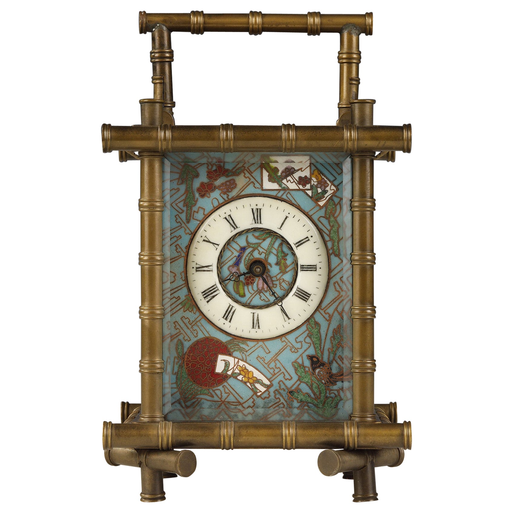 Horloge à chariot du mouvement esthétique, France, XIXe siècle