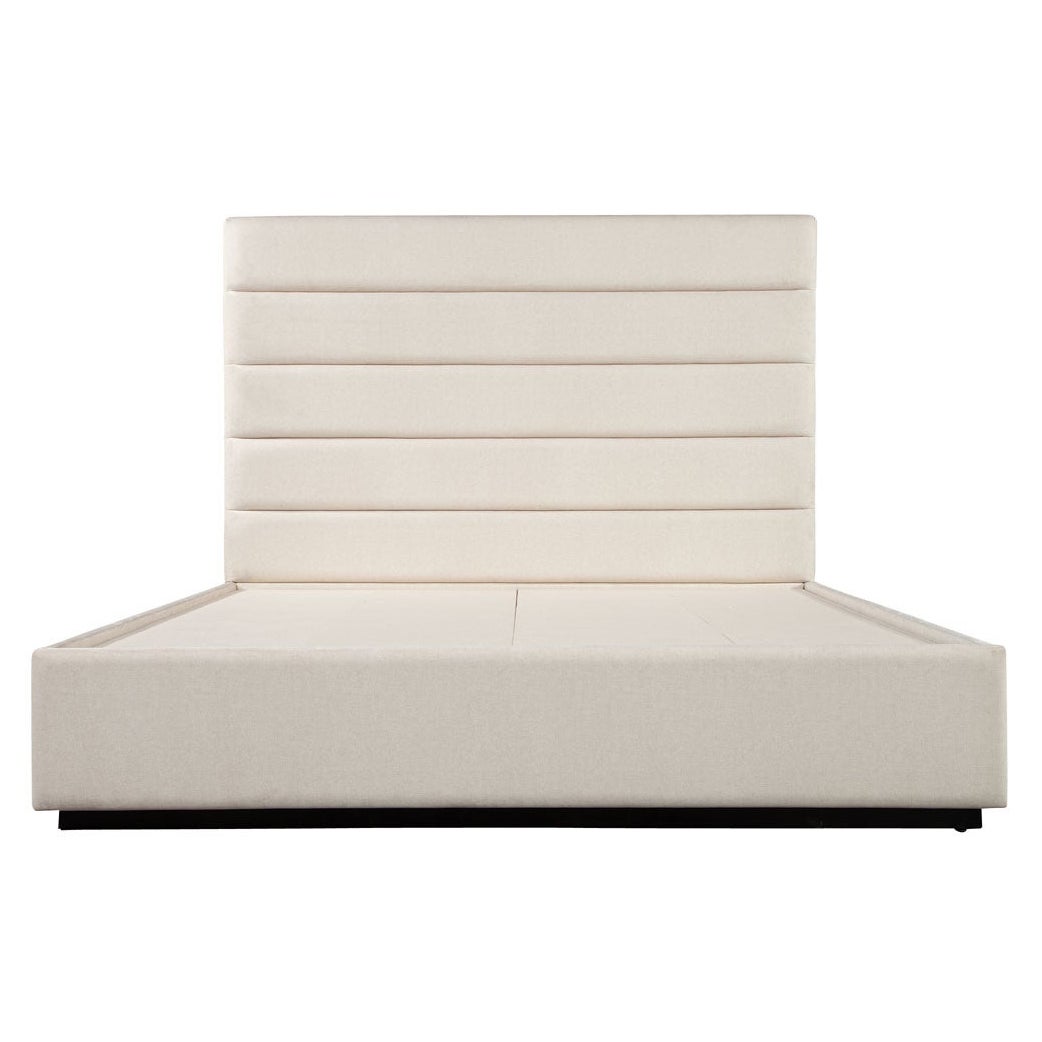 Custom Modern Upholstered Channeled King Bed