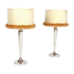 Art Deco Pair of Table Lamps in the style of Ruhlmann