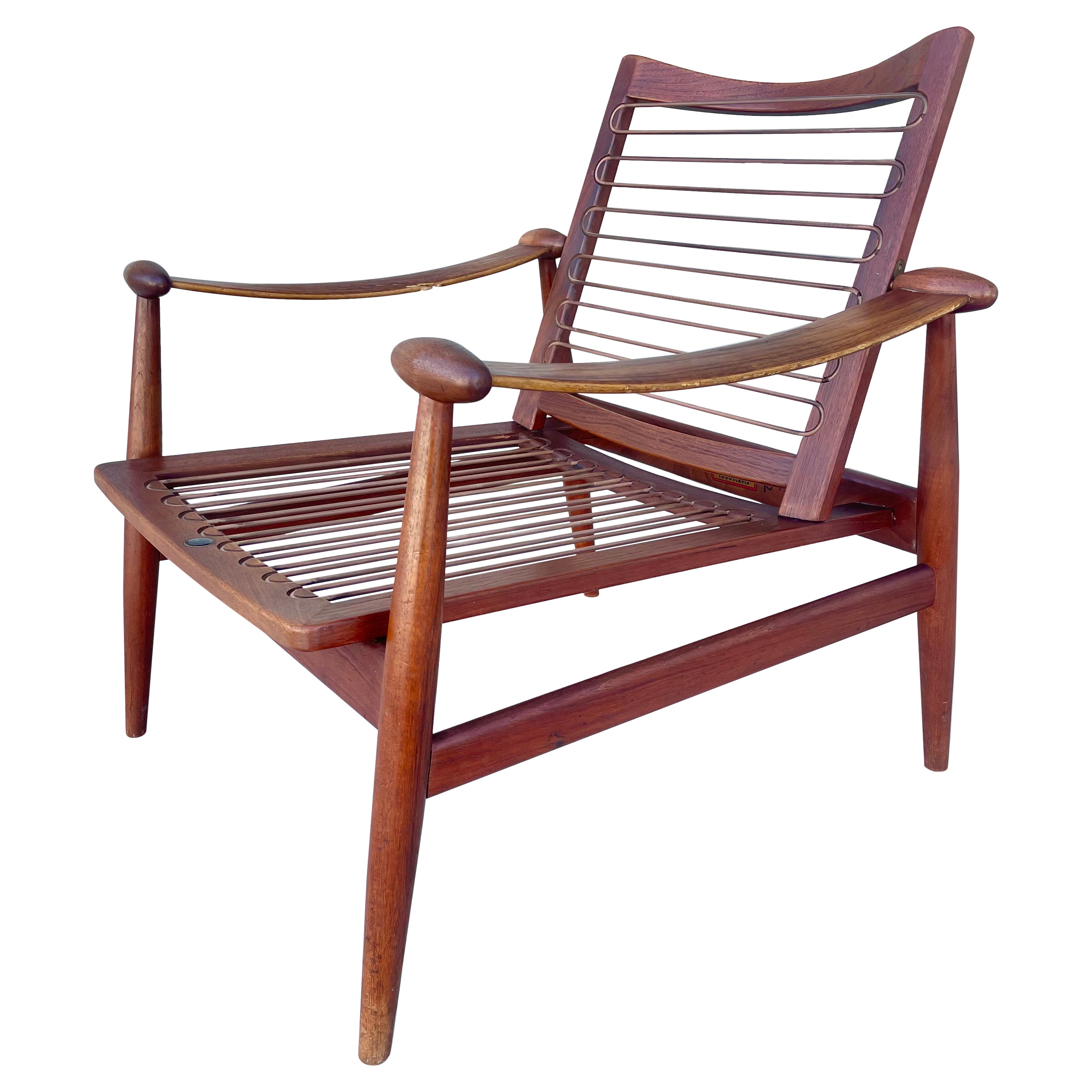 Danish Modern Teak Spade Lounge Chair von Finn Juhl für France & Søn