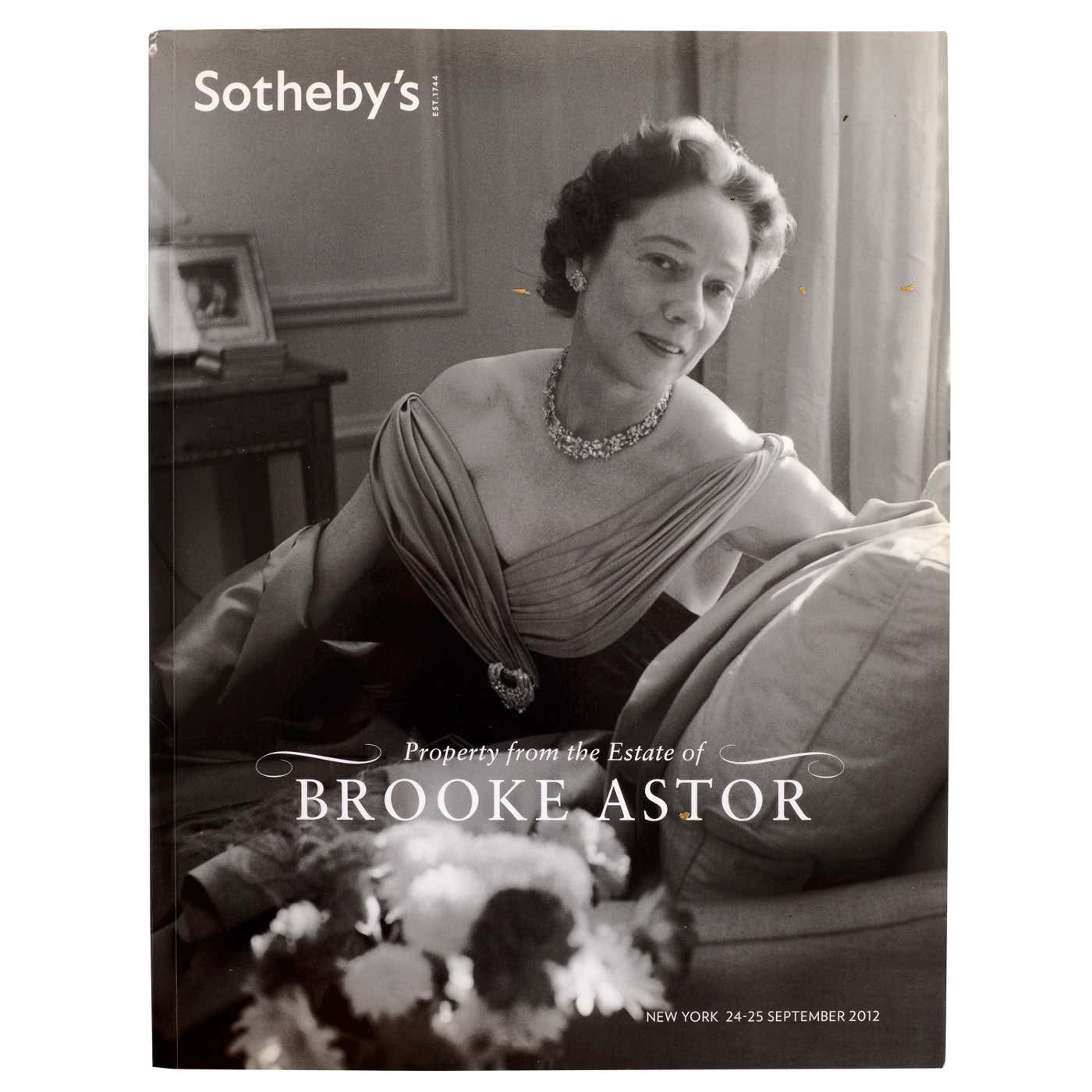 The Brooke Astor Auction at Sotheby's, NY September 2012, 1st Ed For