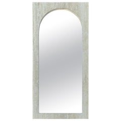 1980s Postmodern Marbleized Formica Wall Mirror