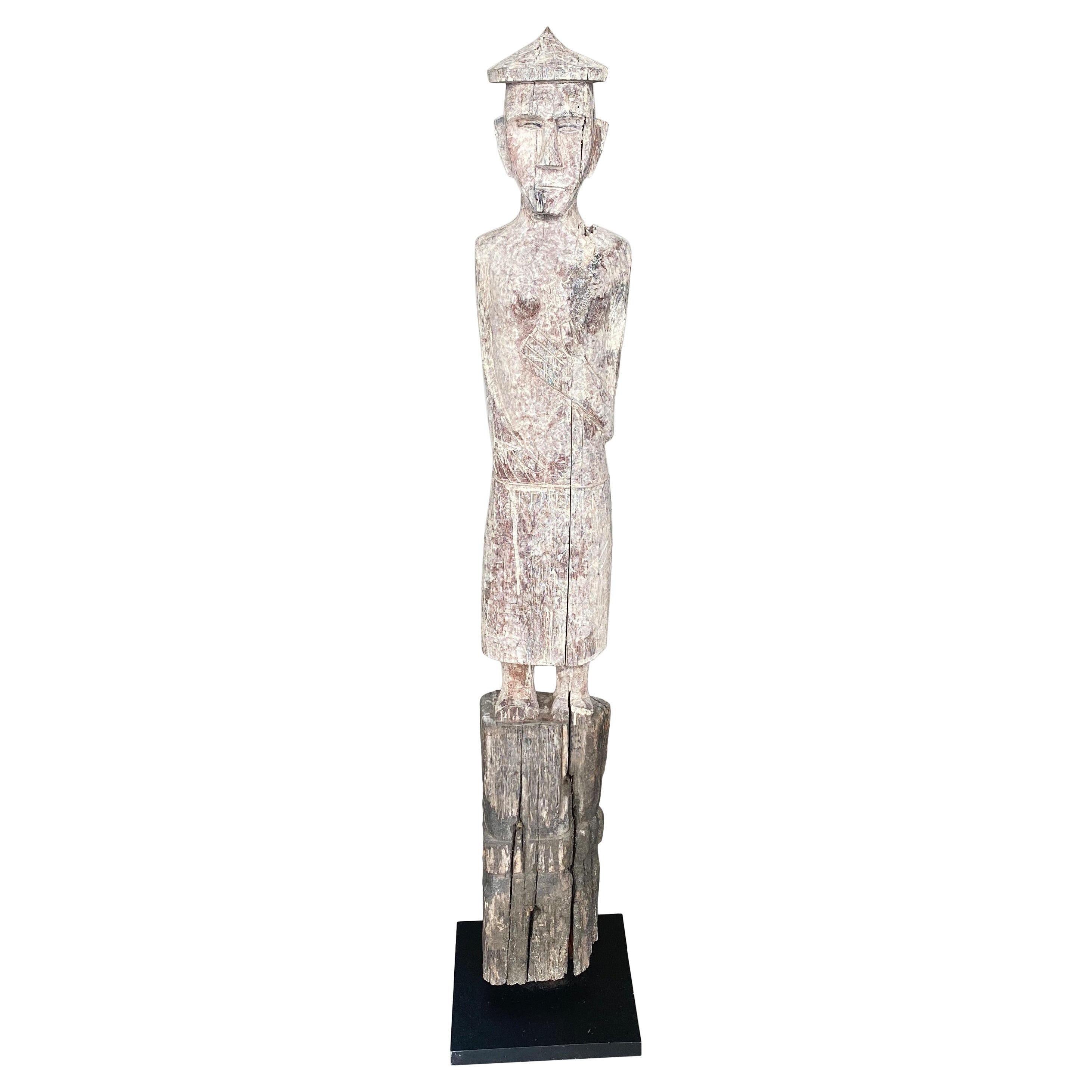 Andrianna Shamaris Antique Statue from Borneo For Sale