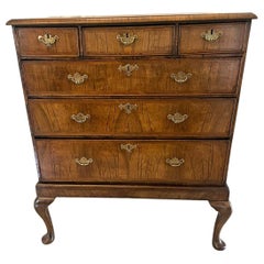 18th Century Antique Quality Walnut Chest on Stand