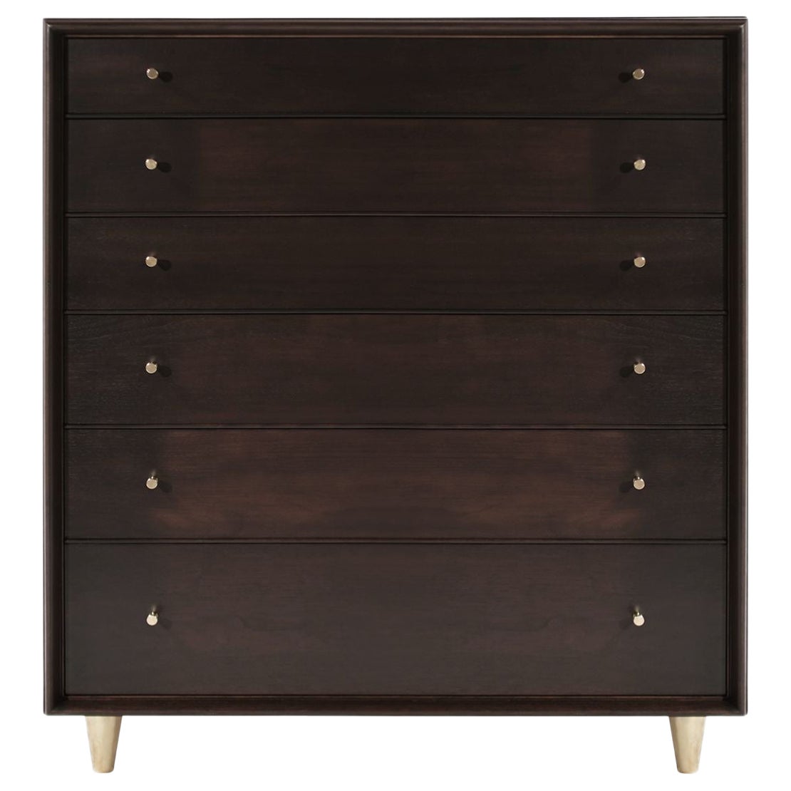 Tall Chest of Drawers in Walnut by Paul Frankl, C. 1950s