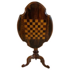 Antique Victorian Quality Rosewood Games Table