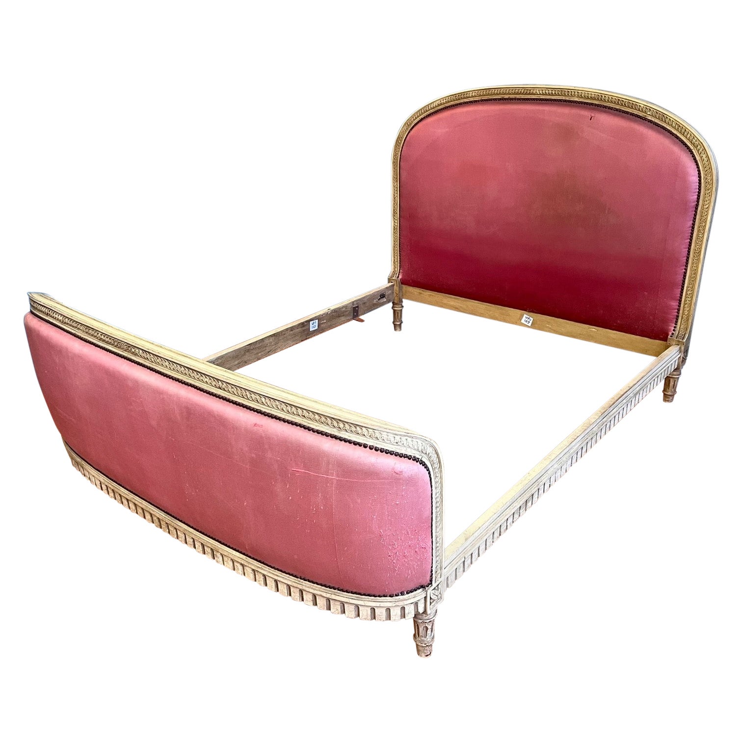 King size 5', Vintage French Upholstered Bed