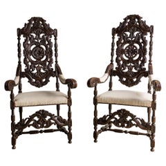 Renaissance Style Italian Armchairs