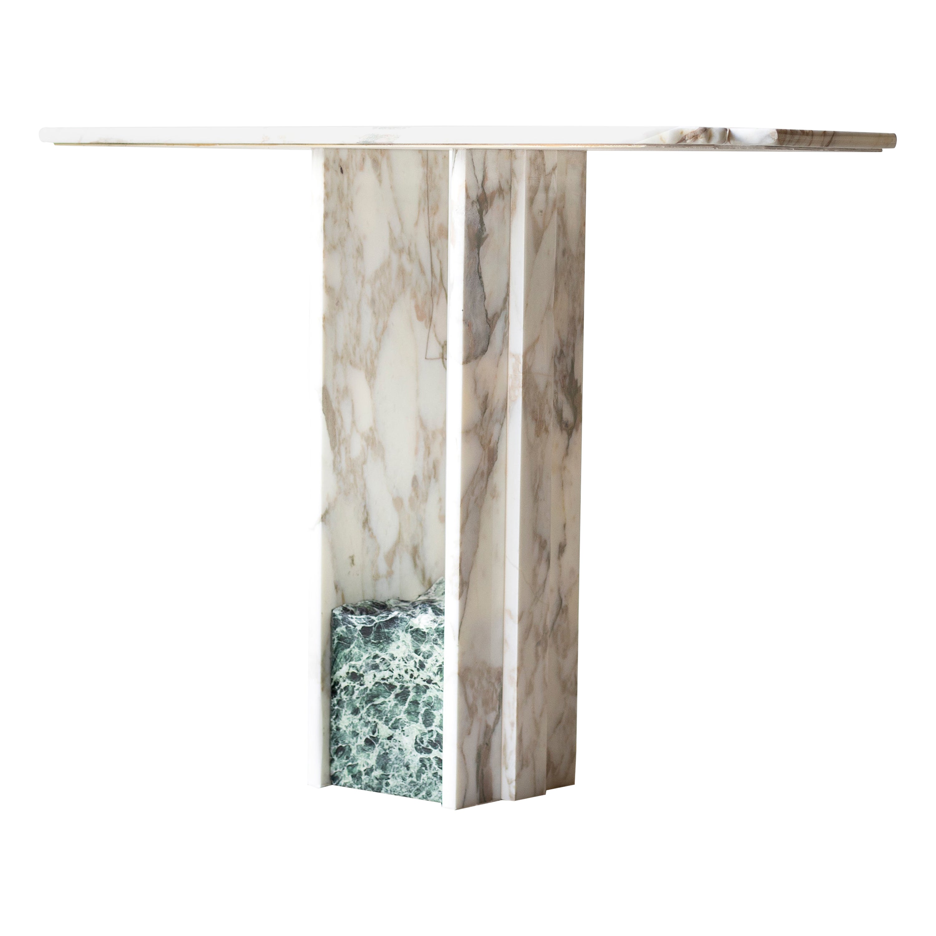 SSC103 Contemporary Console in Reclaimed Marble For Sale