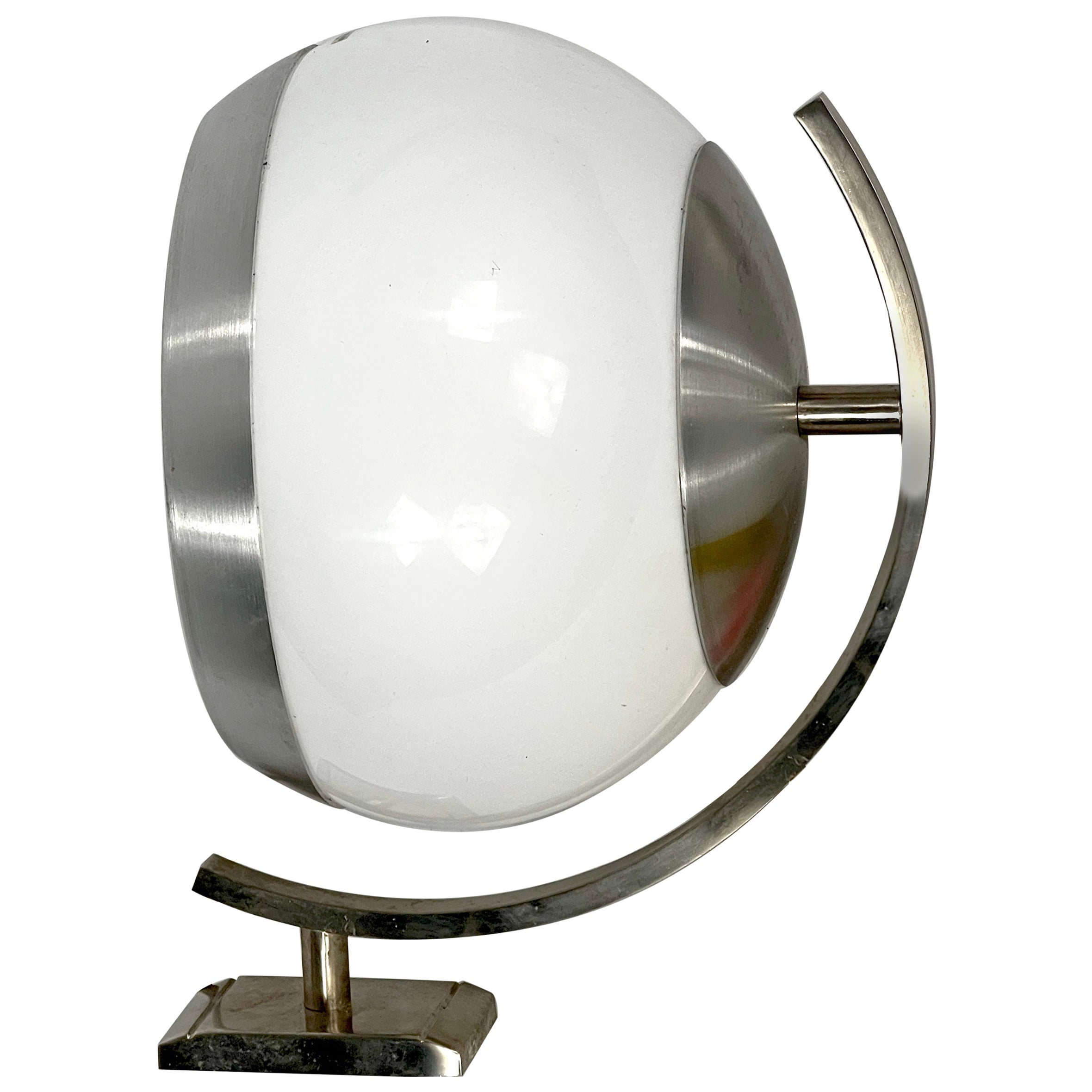 Stilux Milano, Single Aluminum and Perspex Wall Lamp Model Sila, Italy 1960s For Sale