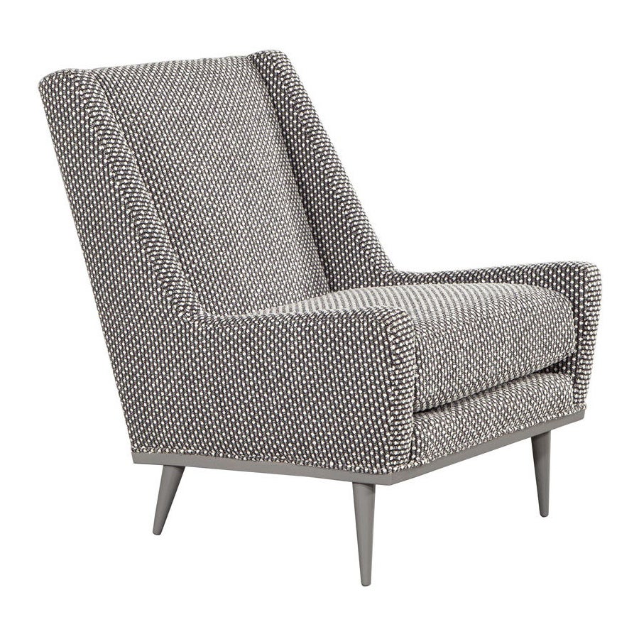 Mid-Century Modern Lounge Chair in Grey Lacquer