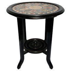 Antique English Victorian Marble Top Specimen Table, Circa 1880