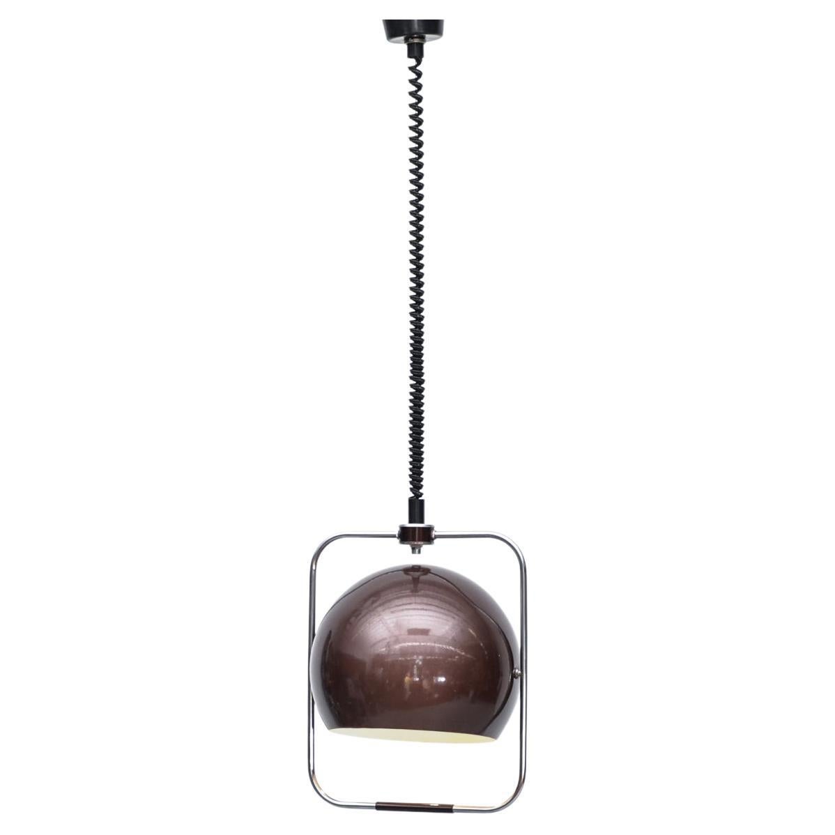 MOD Maroon Metallic Gepo Globe Pendant w/ Adjustable Height & Angle