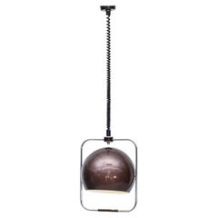 MOD Maroon Metallic Gepo Globus-Anhänger mit verstellbarer Höhe und Kante