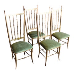 1950s, Italian Brass Chiavari Chairs, Sold Individually
